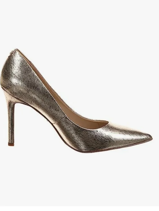 Sam Edelman Hazel Pointed Toe Pumps In Gold Leaf Size 8.5M - Picture 1 of 8